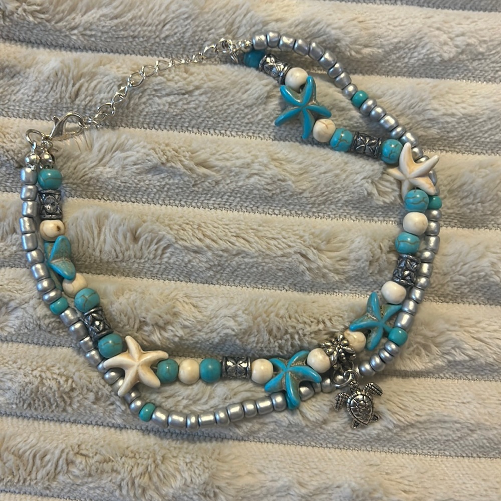 Starfish/Turtle anklet